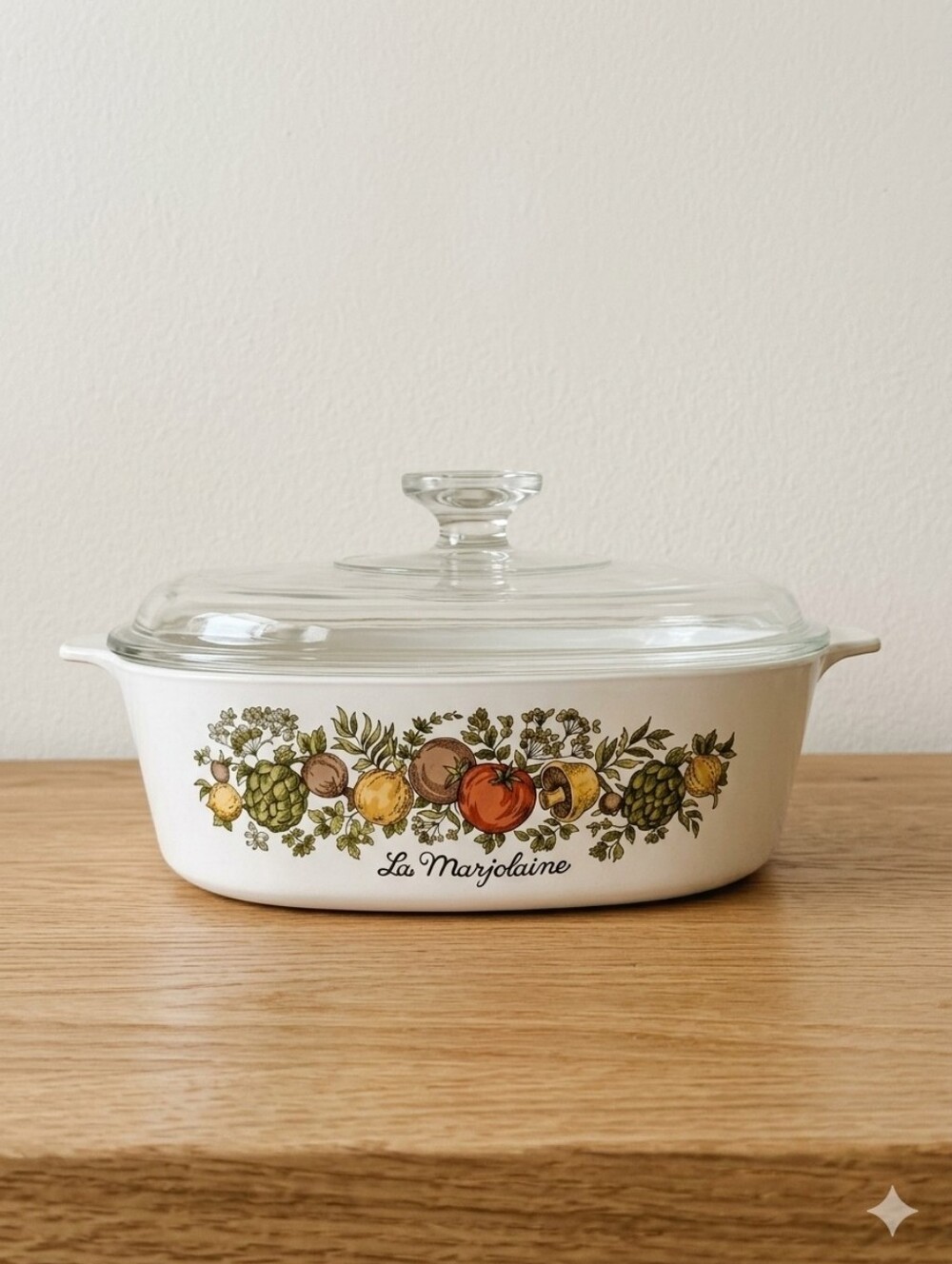 Corning Ware Vintage Casserole with Glass Lid- La Marjolaine- Spice Of Life